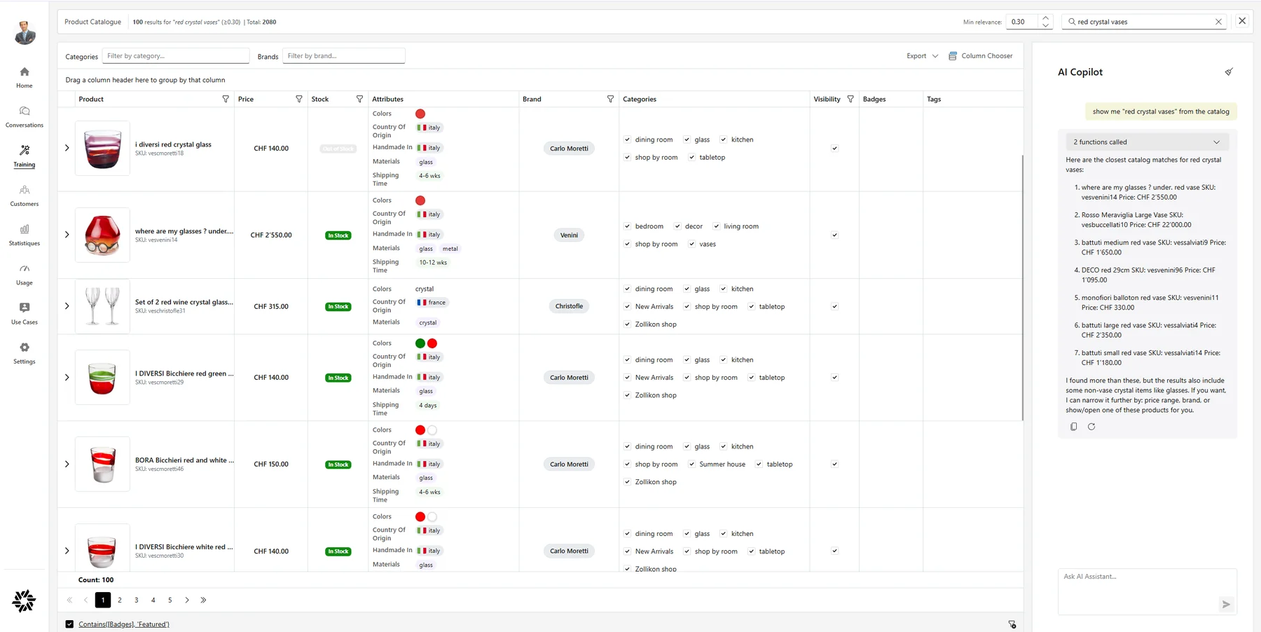 Поиск ValueSpace по товарам и характеристикам каталога WooCommerce